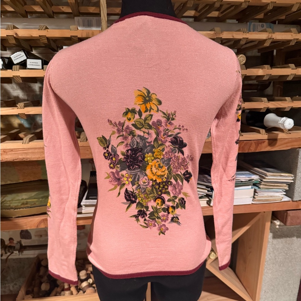 Floral Pink Cardigan - Picture 2 of 5